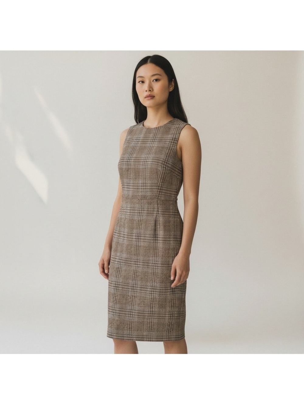 Antonio Melani Plaid Sleeveless Sheath Dress Size 14 NWT